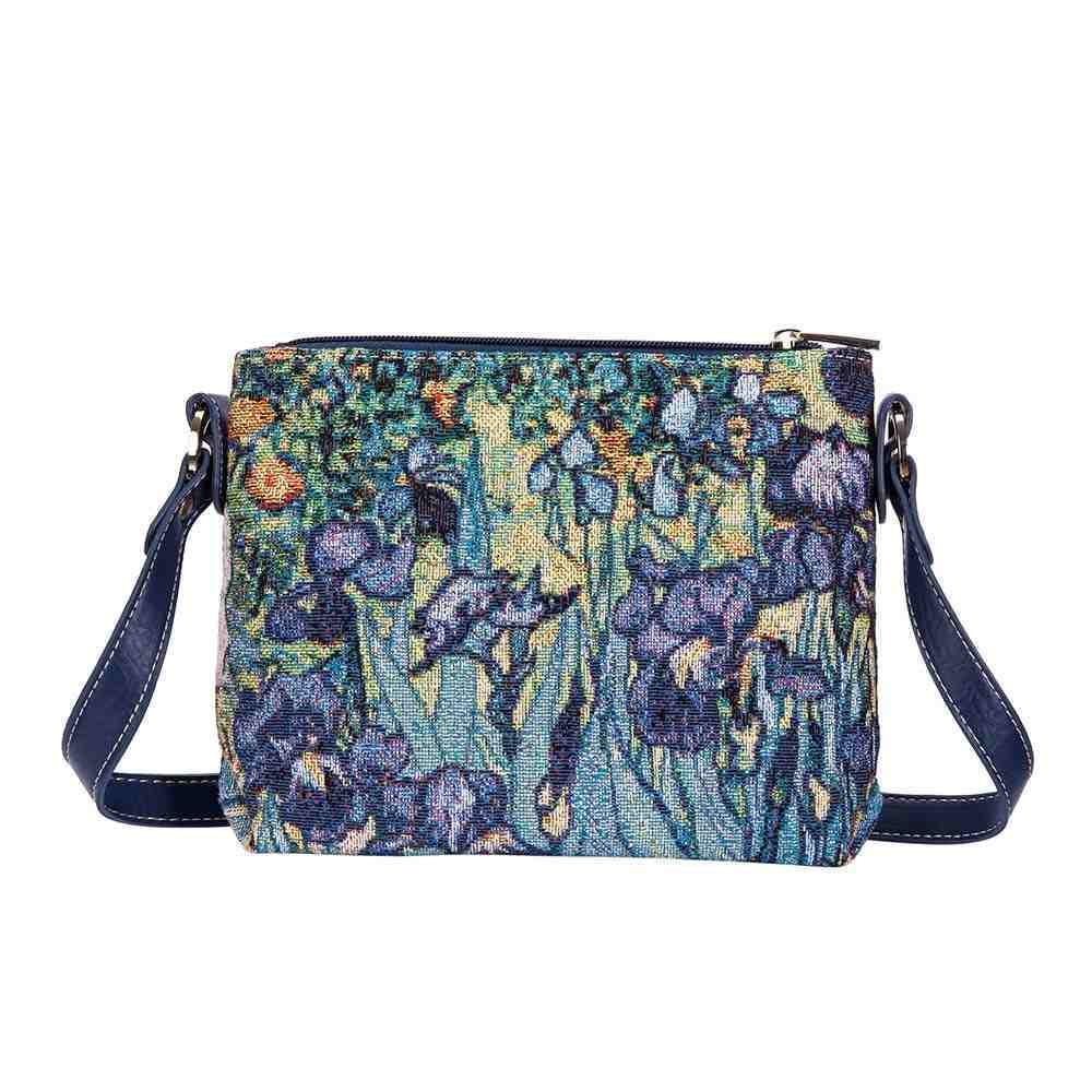 XB02-ART-VG-IRIS | VAN GOGH IRIS CROSS BODY BAG PURSE HANDBAG - www.signareusa.com