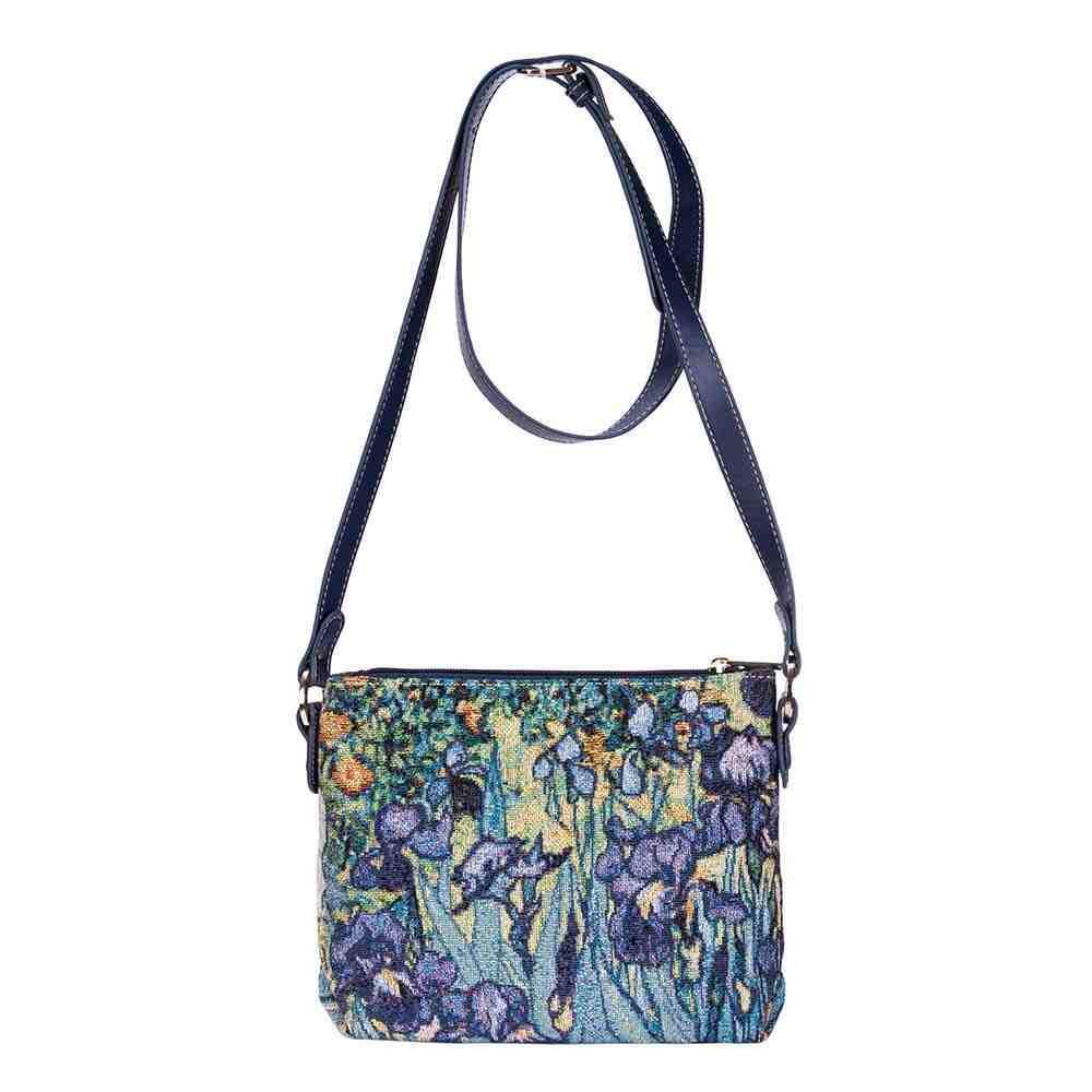 XB02-ART-VG-IRIS | VAN GOGH IRIS CROSS BODY BAG PURSE HANDBAG - www.signareusa.com