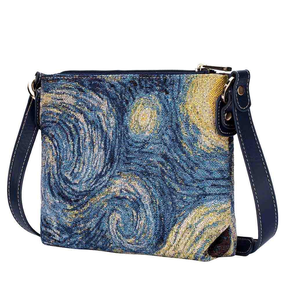 XB02-ART-VG-STAR | VAN GOGH STARRY NIGHT CROSS BODY BAG PURSE HANDBAG - www.signareusa.com