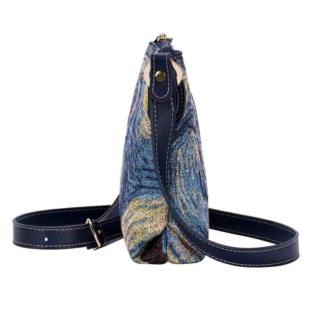 XB02-ART-VG-STAR | VAN GOGH STARRY NIGHT CROSS BODY BAG PURSE HANDBAG - www.signareusa.com