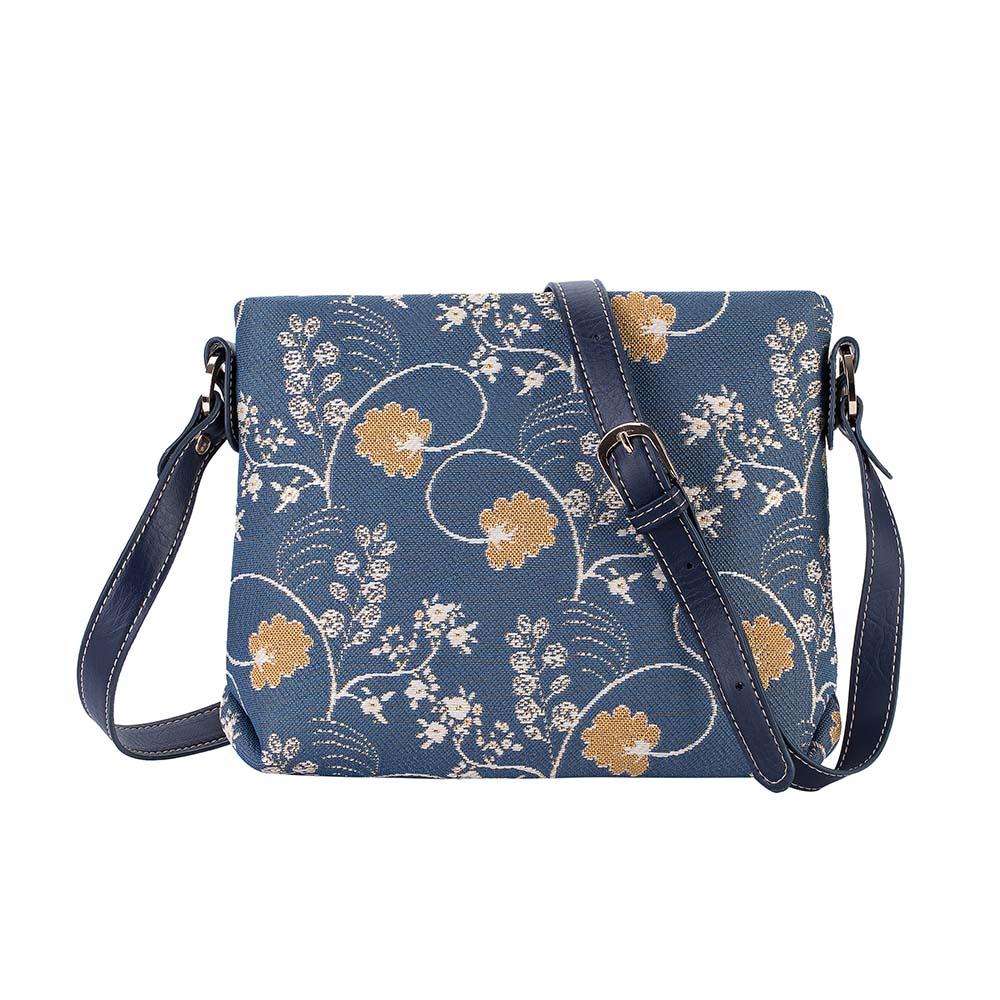 XB02-AUST | JANE AUSTEN BLUE CROSS BODY BAG PURSE HANDBAG - www.signareusa.com