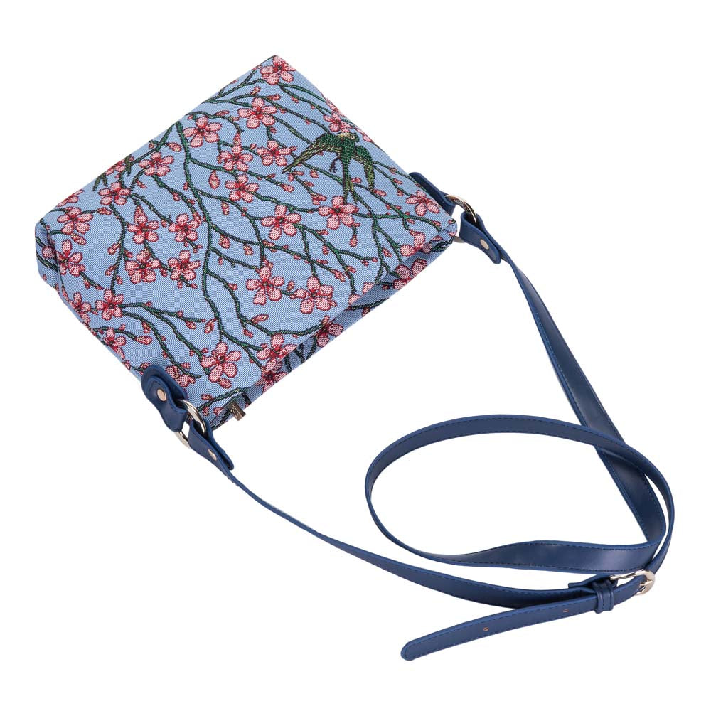 XB02-BLOS | ALMOND BLOSSOM AND SWALLOW CROSS BODY BAG PURSE HANDBAG - www.signareusa.com