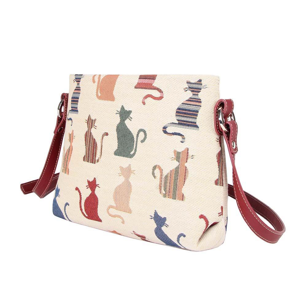 XB02-CHEKY | CHEEKY CAT CROSS BODY BAG PURSE HANDBAG - www.signareusa.com