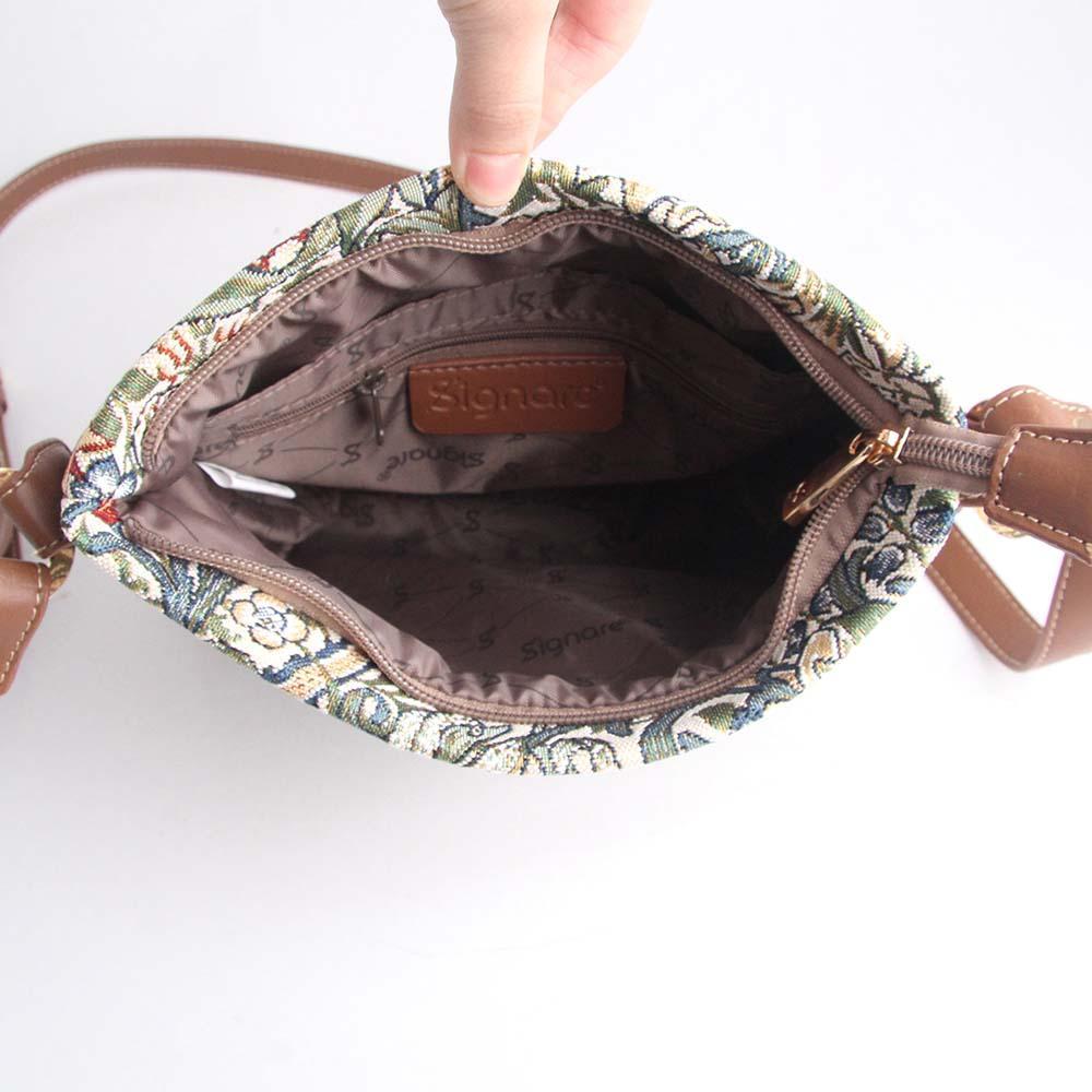 XB02-GLILY | WILLIAM MORRIS GOLDEN LILY CROSS BODY BAG PURSE HANDBAG - www.signareusa.com