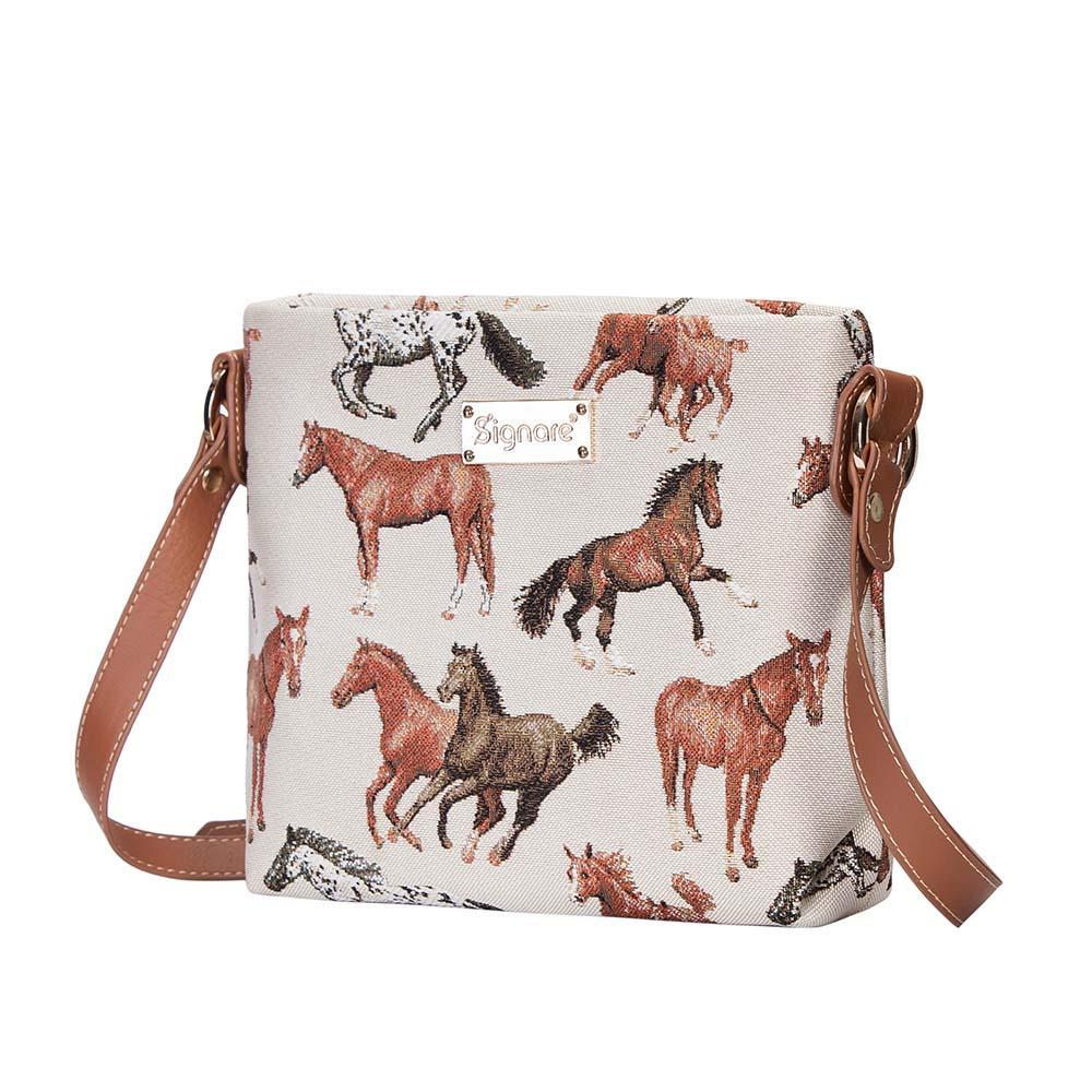 XB02-RHOR | RUNNING HORSE CROSS BODY BAG PURSE HANDBAG - www.signareusa.com